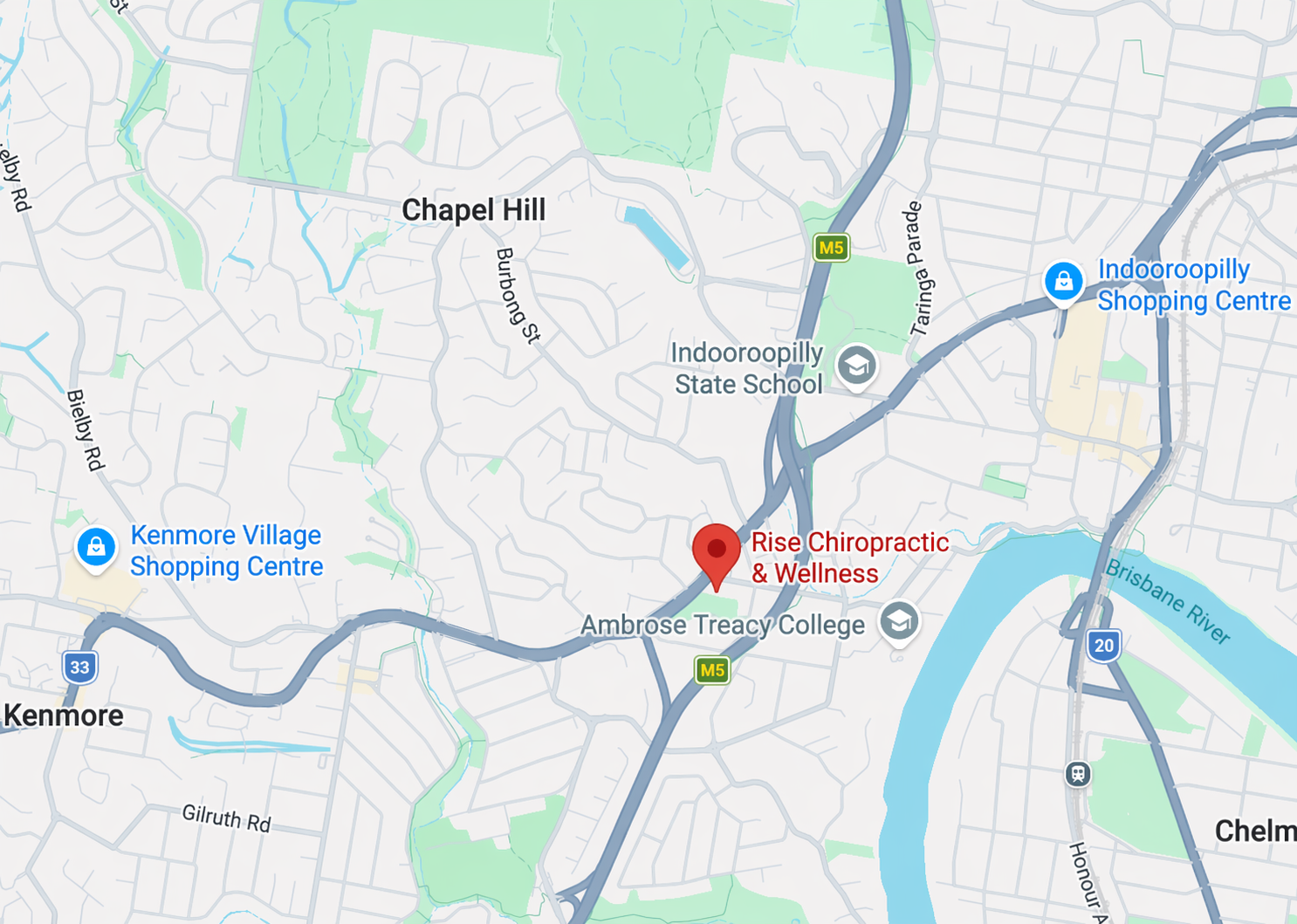 Map of Chapel Hill clinic